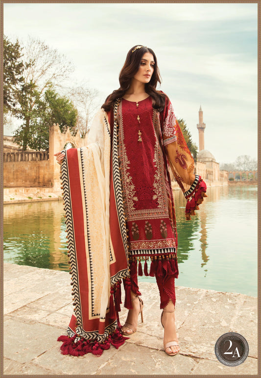 Unstitched Lawn D-2102-A - Heer Rang