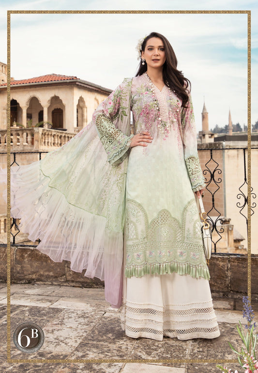 Unstitched Lawn D-2106-B - Heer Rang