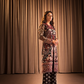 Bagh: Front Open Embroidered Jacket paired with Bootcut Pants