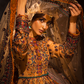 Bahaar: Embroidered Pishwas Paired with a Churidar Pyjama
