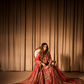 Mohabbat: Front Open Jacket Paired with a Paneled Lehenga