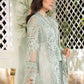Unstitched MBROIDERED - Sky blue and Peach (BD-2206) - Heer Rang