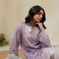 DU-3140 - PURPLE - EMBROIDERED LAWN - 3PCS