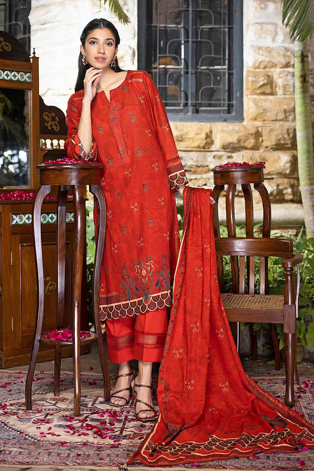 3PC Lawn Unstitched Digital Printed Suit CL-32252